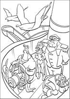 coloriage la planete au tresor l equipage